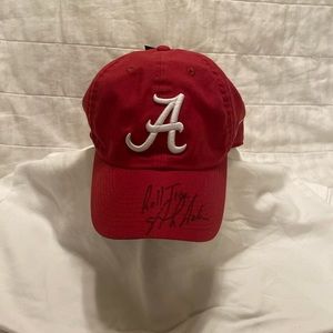 Nike Dri-Fit cap Nick Saban autographed